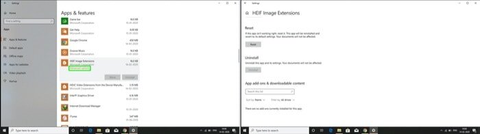 Cómo arreglar extensiones HEIF y HEVC que no funcionan en Windows 10 4