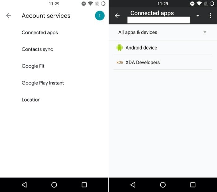revocar el acceso a la cuenta de google android 2