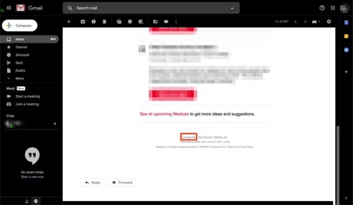 Cancelar la suscripción a correos electrónicos no deseados con la utilidad de Gmail