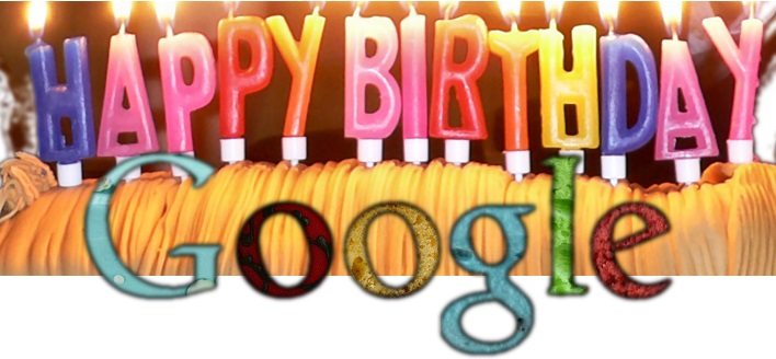 Feliz cumpleaños, Google