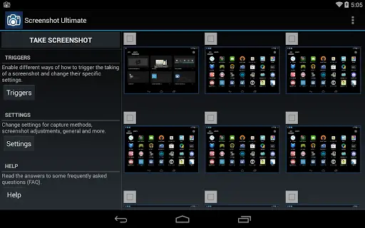 Capturas de pantalla de Android