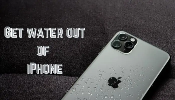 Saca el agua del iPhone