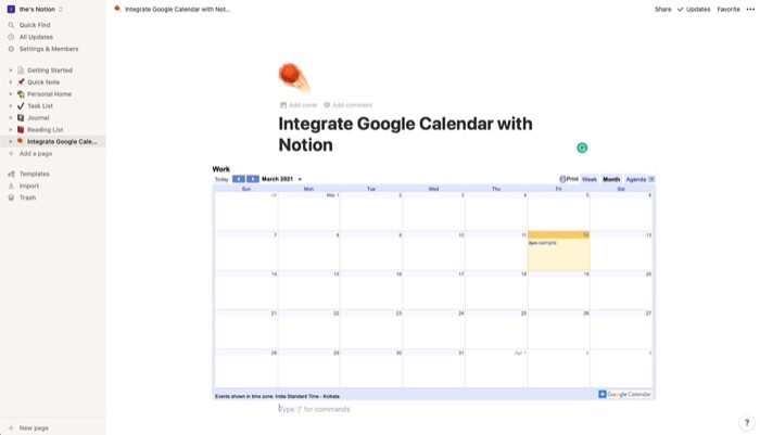 Cambiar el tamaño de Google Calendar y cambiar la preferencia de vista