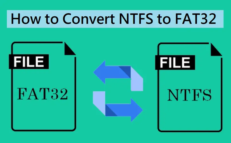 Métodos para convertir NTFS a FAT32