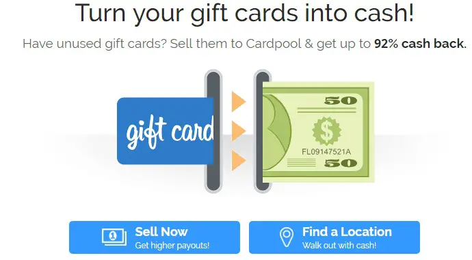 cardpool vender tarjetas de regalo