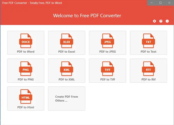 usando un convertidor de PDF gratuito