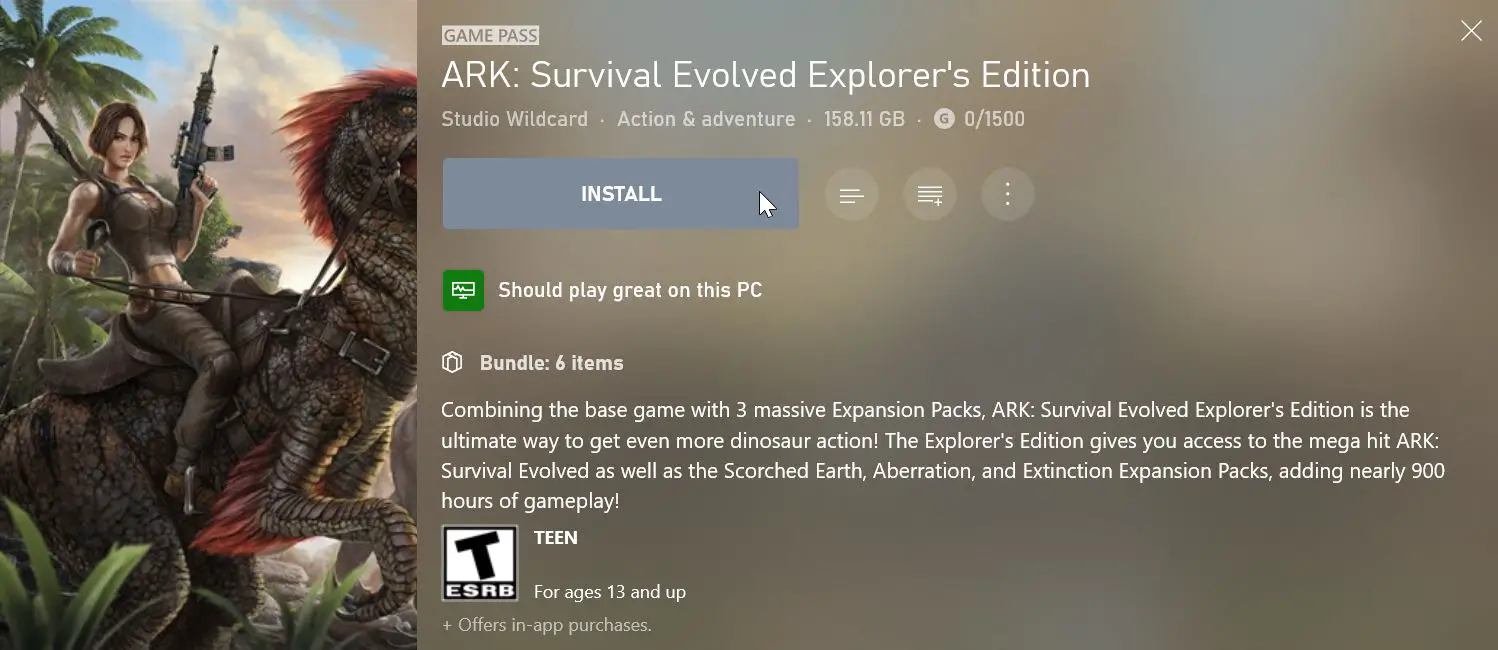 La aplicación de Xbox muestra el ícono 