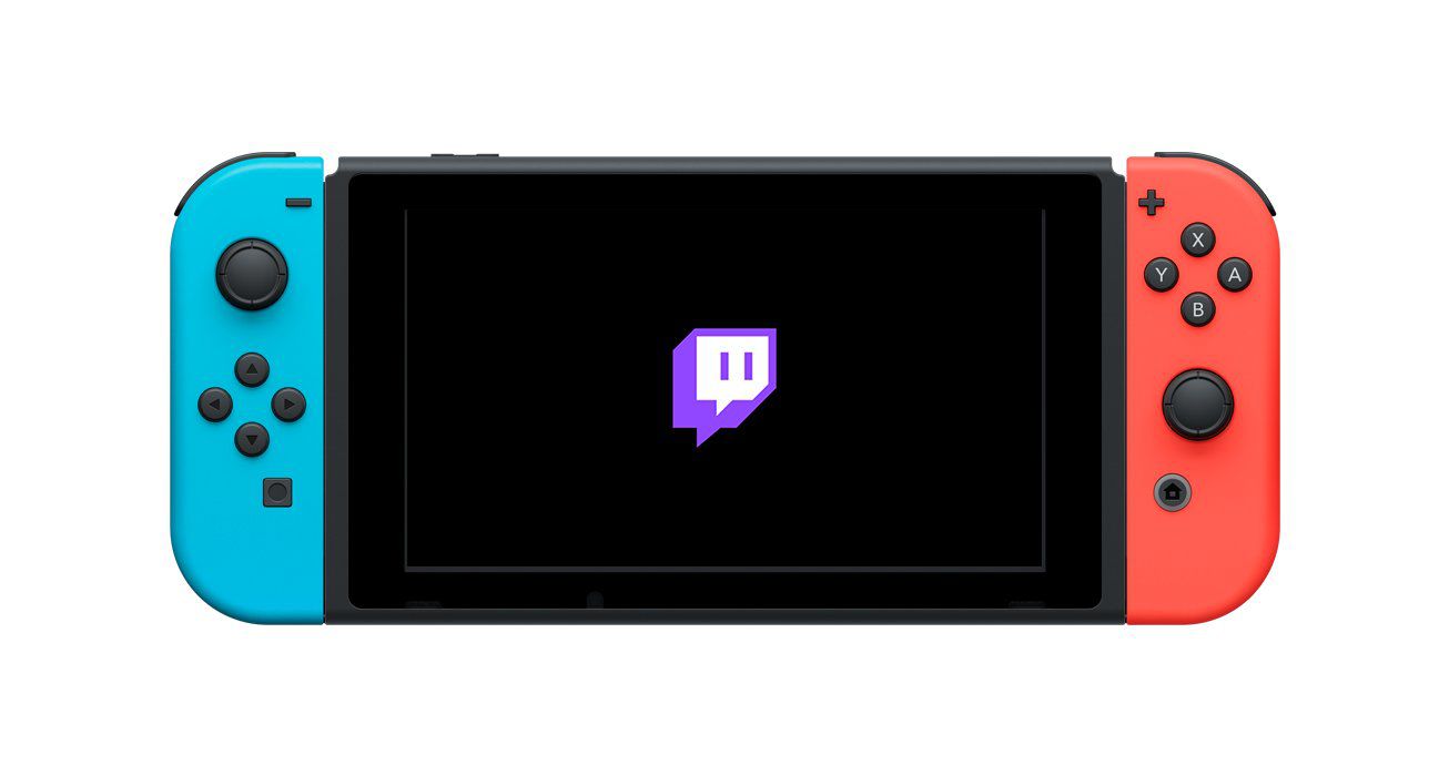 Logotipo de Twitch en el interruptor de Nintendo