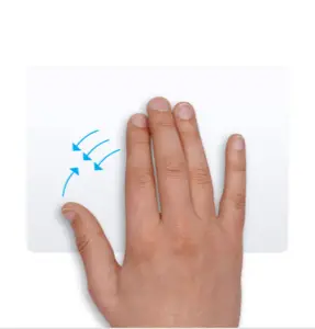 abrir el gesto del trackpad del mac